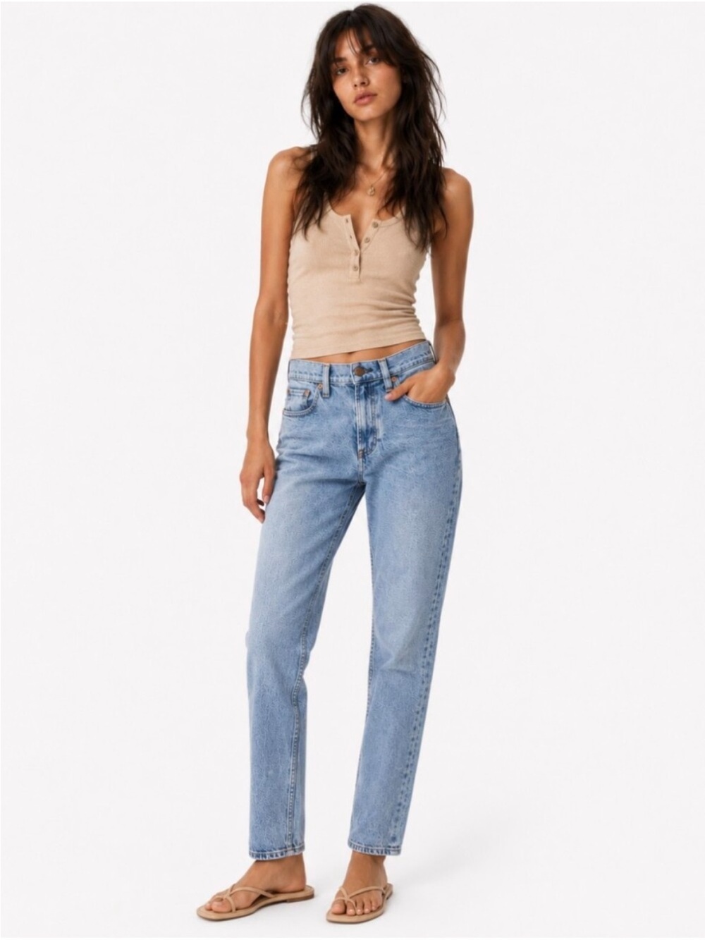 Gap 90s Straight Jeans In Medium Indigo Size 30 / 10 Regular